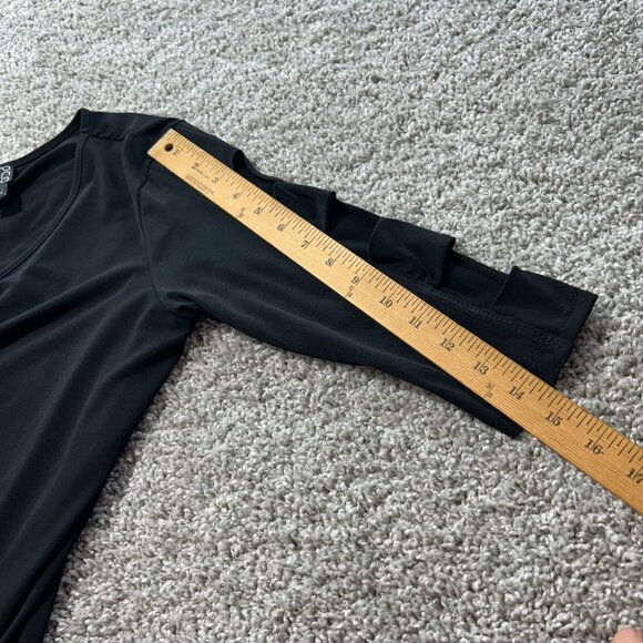 Clara Sunwoo Womens Small 3/4 Sleeves With Shoulder Cut Out Long Line Tunic - Picture 6 of 10